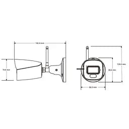 IP-відеокамера з WiFi 6 5Mp TVT TD-9451S4-C(D/WP/AW2) White f=2.8mm, ІЧ+LED-підсвічування, з мікрофоном (77-00472) - мініатюра 2