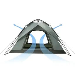 Намет Naturehike NH21ZP008 тримісний автоматичний оливково-зелений - мініатюра 4