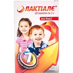 Дієтична добавка Лактіалє для дітей для регулювання мікрофлори кишечника саше 1 г 10 шт.