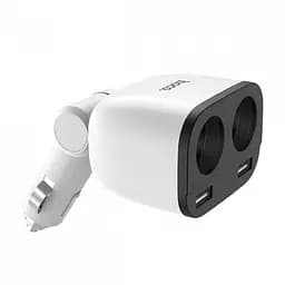 Автомобільна зарядка від прикурювача біла HOCO Z28 Power Ocean 2 USB 3.1A - мініатюра 9