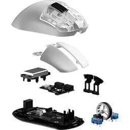 Комп'ютерна мишка GamePro Asgard Thor Wireless/Bluetooth/USB White (GM023W) - мініатюра 4