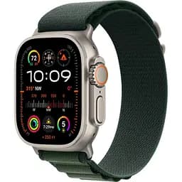 Смарт-годинник Apple Watch Ultra 2 49mm Natural Titanium Case with Dark Green Alpine Loop Medium (MYT33+MXMV3) [114940]