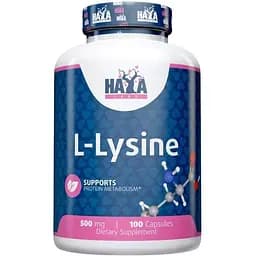 Аминокислота Haya Labs L-Lysine 500 мг 100 капсул