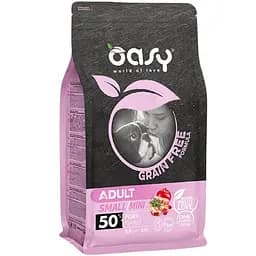 Беззерновий сухий корм Oasy Cat Grain Free Sterilized для стерилізованих котів свинина з яблуком та шипшиною 1.5 кг