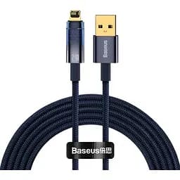 Кабель Baseus Explorer Series Auto Power-Off Fast Charging Data Cable USB to IP 2.4A 2 м голубой