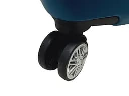 Валіза середня M ABS-пластик Worldline Airtex 652 69×45×29см 88л Синій - мініатюра 6