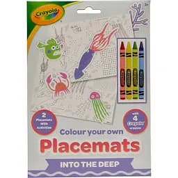 Підложки-розмальовки Crayola Підводний світ з олівцями 2 шт. (15755-C)
