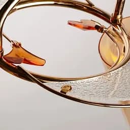 Люстра стельова Brille класична E14 40W G (LK-355C/2) - мініатюра 3