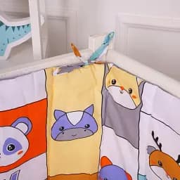 Суцільний борт в ліжечко MirSon Kids Time 20-0039 Zoo alphabet 30х180 см (2200009665837) - мініатюра 3