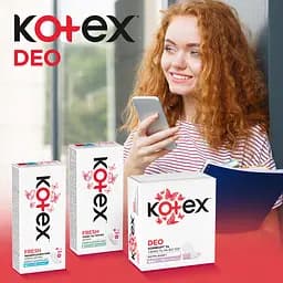 Щоденні прокладки Kotex Deo Normal Plus 56 шт. - мініатюра 6