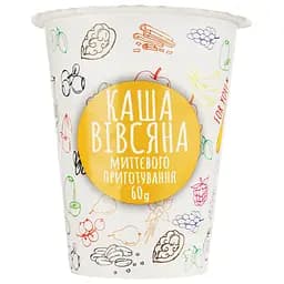 Каша швидкого приготування Ілна вівсяна з полуницею та вершками 60 г