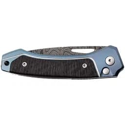 Ніж Lionsteel Twain Damascus Titanium Carbon Fiber Blue - мініатюра 5