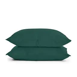 Комплект постільної білизни Cosas Dark green CS2 Двоспальний зелений (Ranfors91_GreenDark_El160x30-GreenDark_180) - мініатюра 4