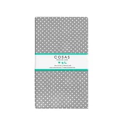 Простирадло Cosas на резинці 120х200 mini dots cs14, сірий (DropWhiteGrey_120x200x20) - мініатюра 3