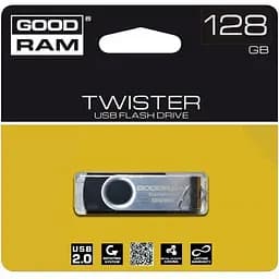 USB флеш накопичувач Goodram 128GB UTS2 Twister Black USB 2.0 (UTS2-1280K0R11) - мініатюра 2