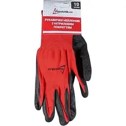 Перчатки Poputchik нейлоновые с нитриловым покрытием 10 размер