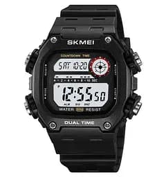 Годинник чоловічий спортивний наручний Skmei 2126 (Чорний з білим)