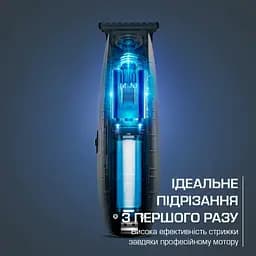 Тример Barber Experience, для голови, бороди, мережа+акум., роторний мотор, насадок-5, нержа ROWENTA teh0017759 - мініатюра 9