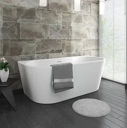 Ванна акрилова пристінна Rea Capri 150x75 white REA-W9800, Білий - мініатюра 5