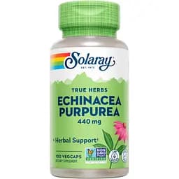 Ехінацея пурпурова Solaray Echinacea Purpurea Root 440 мг 100 вегетарианских капсул (2023-10-3009)