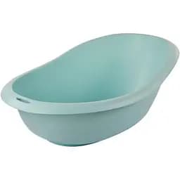 Эргономичная ванна со сливом Bebe Confort Verso голубая с синей пробкой