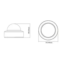 IP-відеокамера 4Mp TVT TD-9543S4-C(D/AZ/PE/AR3) f=2.8-12mm з мікрофоном (77-00450) - мініатюра 2