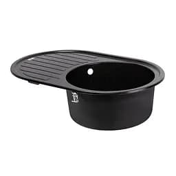 Кухонна мийка Lidz 780x500/200 BLM-14 (LIDZBLM14780500200), Чорний - мініатюра 4