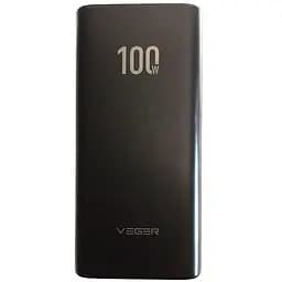 Павербанк Veger 20000mAh 74Wh Li-Pol, USB-A+USB-C PD 100W, вход Type-C 45W, быстрая зарядка, индикатор, power bank