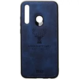 Чохол-накладка Toto Deer Shell With Leather Effect Case HuAwei P Smart+ 2019 Dark Blue