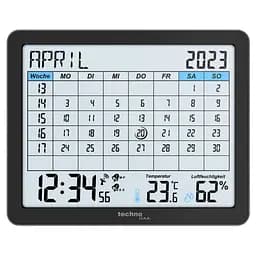 Годинник-календар настільний Technoline WT2600 Black (WT2600) - мініатюра 2