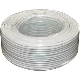 Кабель коаксіальний Ritar RG6U-32W, 0,90 ммCCS, 32x0.12m CCA жовтий екран, 75 Ом, FPE, оболонка 6,8мм біла PVC, бухта 100м Q6