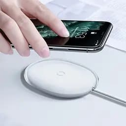 Бездротовий зарядний пристрій Baseus Jelly 15W Білий (WXGD-02) - мініатюра 4