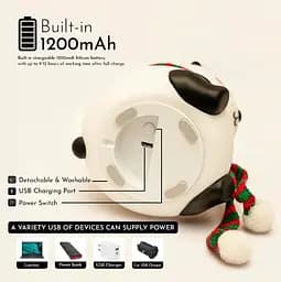 Дитячий силіконовий нічник Панда Panda Silicone Lamp LJC-142-A акумуляторний світильник іграшка для сну - мініатюра 7