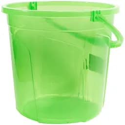 Ведро Stars Plast Стайл прозрачное 7 л зеленый (94140/зел)