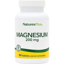 Магній Natures Plus Magnesium 200 mg, 90 таблеток