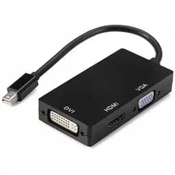 Конвертер mini Display Port (тато) на HDMI/VGA/DVI(мама) 30cm, 4K/2K