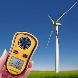 Цифровий анемометр крильчатий 0.1-30м/с -10-45°C Benetech 10.5х5.8х2 см hoz0010069 - мініатюра 4