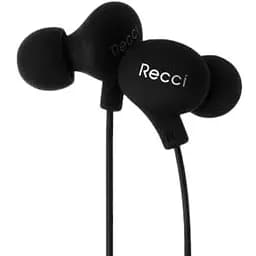 Дротові навушники Recci REW-B01 Candy 3.5 mm 1.2 m вакуумні з мікрофоном Black (00000000549)