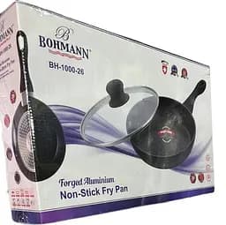 Сковорода Bohmann BH-1000-28 з антипригарним покриттям Duflon скляною кришкою 28 см - мініатюра 6