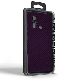 Карбоновый чехол для Xiaomi Redmi 12C, LikeCarbon, фиолетовый, панель, защитный чехол-накладка, ультратонкий и легкий, противоударный, обеспечивает защиту от ударов, падений и царапин, ArmorStandart (ARM71944) - мініатюра 3