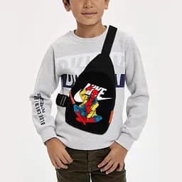 Сумка через плече дитяча Людина-павук 29х17 см сумка слінг для хлопчика (02268)