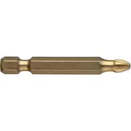 Насадка викруткова USH Isotin Phillips PH2x50 мм Torsion титанова подовжена 10 шт. (UUSG0213622)