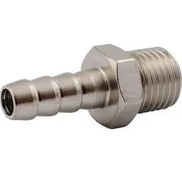 Штуцер переходник соединение пневматическое MasterTool с наружной резьбой 1/4" на шланг 6 мм