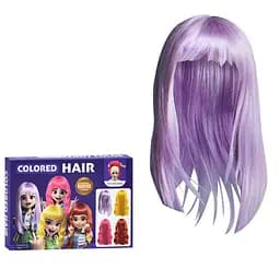 Дитячий набір аксесуарів "Colored Hair" Bambi C2008 перука 34 см, гребінець