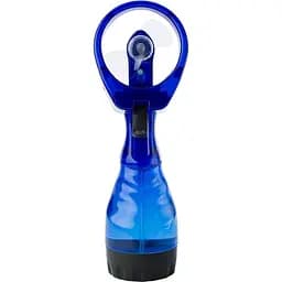 Ручний мінівентилятор із пульверизатором на батарейках, Water Spray Fan, Синій, з розпилювачем води (ST) - мініатюра 2