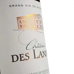 Вино Chateau Des Lannes Cotes De Bordeaux, червоне, сухе, 0,75 л - мініатюра 3
