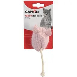Іграшка для котів Camon Миша з хвостом мотузкою 7 см