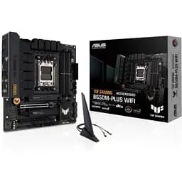 Материнская плата AM5 Asus TUF GAMING B650-PLUS WIFI, B650, 4xDDR5, Int.Video (CPU), 4xSATA3, 2xM.2, 2xPCI-E 4.0 16x, 1xPCI-E 4.0 1x, Real. 6, Bluetooth 5.2, 6xUSB3.2/6xUSB2.0, HDMI/DP, MicroATX