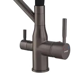 Змішувач для кухні Mixxus Premium Gravity 021 із силіконовим виливом graphite MI6979 Графіт - мініатюра 7