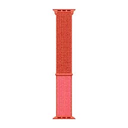 Ремінець Nylon Apple Watch 42/44/45/46/49 mm Orange Red (43)